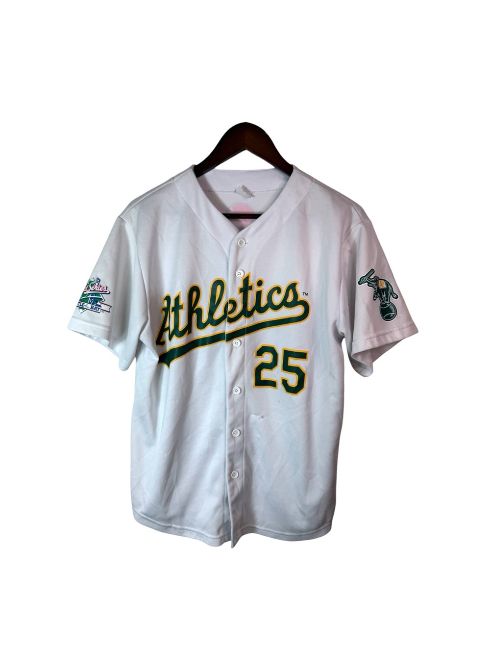 World Pepsi 1989 World Series Athletics Baseball McGwire Jersey Size Large L